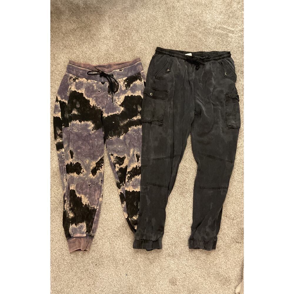 Women's Joggers Bundle: Joy Lab Acid Wash Joggers & Vintage Havana Joggers, M